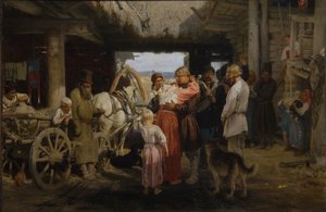 Le Recrutement Adieu, 1879 - Ilya Efimovich Repin