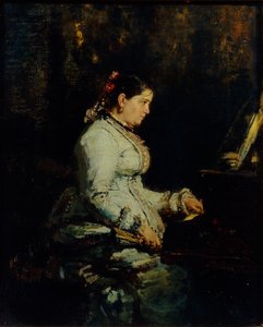Femme au grand piano, 1880 - Ilya Efimovich Repin