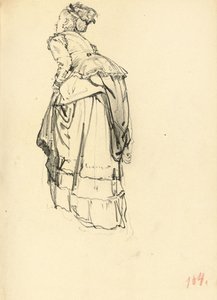 Femme en robe de dos, c. 1872-1875 - Ilya Efimovich Repin