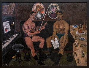Autoportrait et portrait de Piotr Konchalovsky - Ilya Ivanovich Mashkov
