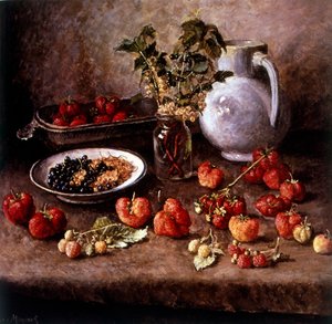 Nature morte avec fraises 1943 - Ilya Ivanovich Mashkov