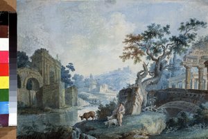 Paysage italien (Peinture de Ilya Vasilyevich)