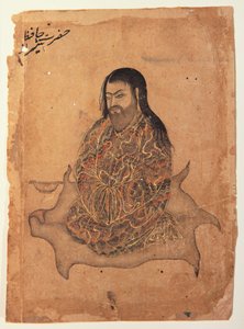Un derviche, assis en contemplation - Indian School