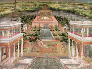 Une princesse moghole dans son jardin