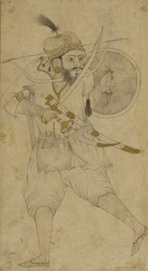 Un soldat tatar, Ahmadnagar, plateau du Deccan - Indian School