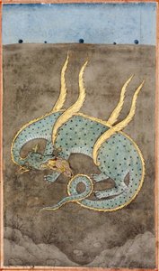Un dragon dévorant une femme - Indian School