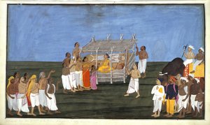 Cérémonie brahmane, illustration de 