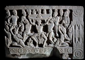 Adoration du turban (fragment de relief, 225-325)
