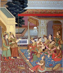 Un harem indien. Illustration d