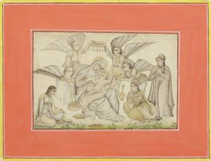 Les anges assistent Marie et Jésus - Indian School