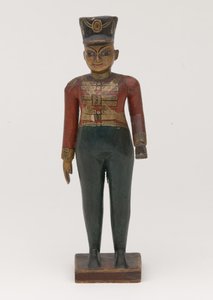 Figure en bois sculpté d