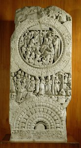 Sculpture représentant une histoire des Jatakas, Amaravati