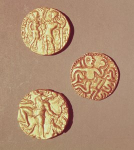Dinars de Kumargupta I (425-454) Chandragupta I (320-335) et Sri Rajray