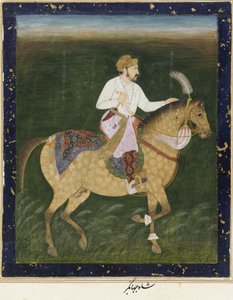Portrait équestre de Jahangir, folio d