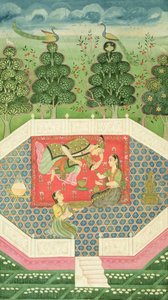 La reine des fées divertit le prince, c.1720-30 - Indian School