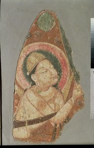 Indra, Balawaste, VIIe-VIIIe siècle (peinture murale)