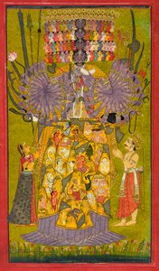 Krishna Vishvarupa, vers 1740