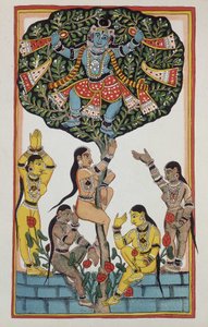 Krishna et 5 déesses