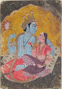 Krishna et Radha, c.1690-1700 - Indian School