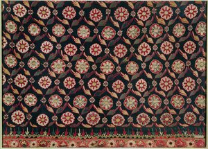 Pièce de jupe brodée de Kutch, État de Bombay, Inde