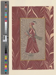 Dame portant un paon, Bijapur, vers 1660 - Indian School