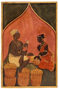 Marché en Inde, c.1880 - Indian School