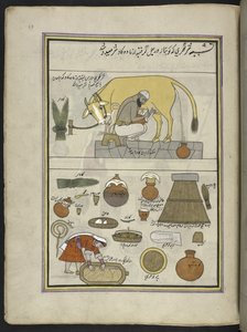Laitier de la caste Gujar et sa femme - Indian School