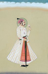 Peinture miniature de Maharana Amar Singh Udaipur