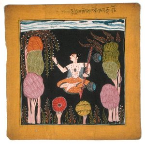 Mode musicale Goda Raga-Kulu-Pahari, c.1700-10 - Indian School
