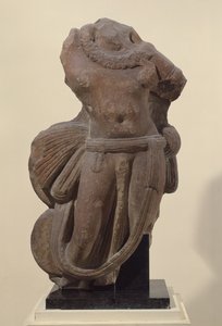 Nagaradja, le roi serpent (grès) - Indian School