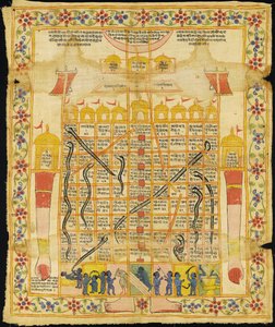 Peinture de Gyan Bazi, Rajasthan, fin du XVIIIe siècle - Indian School
