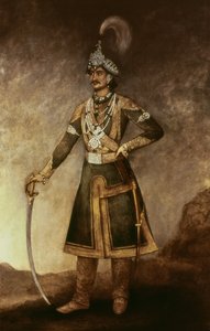 Portrait de Jung Bahadur Koowar Ranajee (1816-77) - Indian School