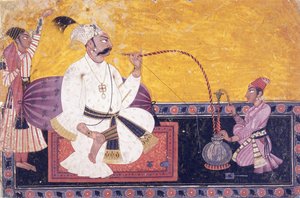 Portrait de Raja Kirpal Pal de Basohli, vers 1690-1700 - Indian School