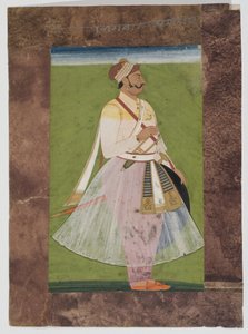 Portrait du chef Rathor Bhagwan Das, du clan Mertia de Rian, Jodhpur