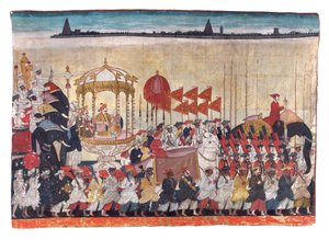 Rao Tuljaji en procession, c.1775