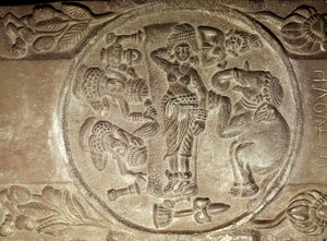 Relief représentant le rêve de Maya, d
