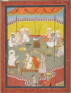 Le couple royal distribue des repas - Indian School