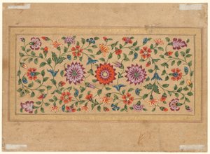 Vignes florales défilantes, 1755 - Indian School