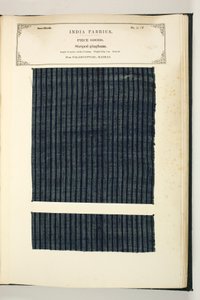 Gingham rayé, Palamcottah, Madras, Pièces de tissu, de La Collection des fabricants de textiles de l