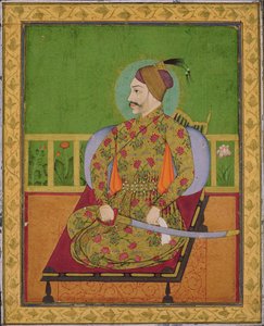 Sultan Abdullah Qutubshah de Golconda (règne 1626-72) Deccan, Moghol, c.1640 - Indian School