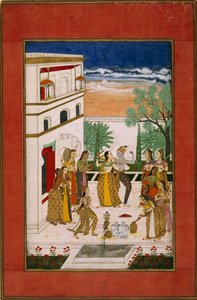 Vasanta Ragini, Radha et Krishna dansant, c.1760 - Indian School