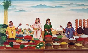 Marché de légumes et d