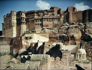 Vue du fort de Mehrangarh, construit en 1459 - Indian School