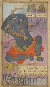 Vol.2 fol.208 Kumbhakarna bâille alors qu