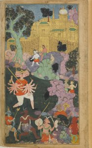 Ravana et ses forces prennent position devant la ville - Indian School