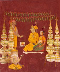 Cérémonie de mariage en présence de Brahma - Indian School