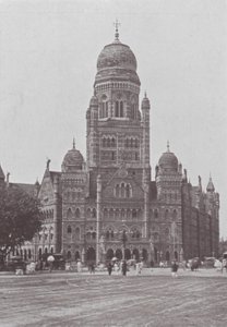 Bombay / Mumbai : Le bureau municipal (photo n/b) - Indian photographer