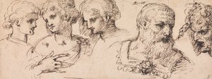 Cinq têtes classiques - Inigo Jones