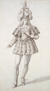 Masque avec plumes et panache - Inigo Jones