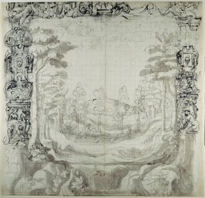 Proscenium et scène de chasse - Inigo Jones